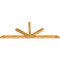 Ekena Millwork Saratoga Rough Sawn Timber Gable Bracket, Western Red Cedar, 108"W x 40"H x 4"D x 4"F, 9/12 Pitch GBW108X40X0404SAR00RWR - alternate 4